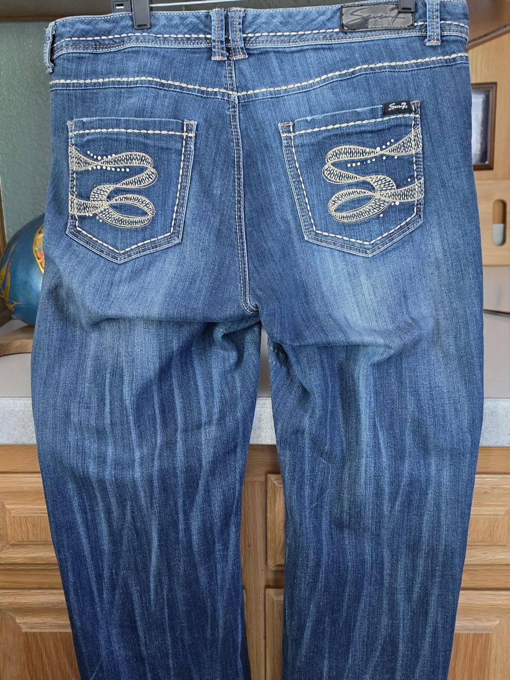 Seven7 Classic Medium Wash Bootcut Blue Jeans Size 18W Good Condition - Picture 2 of 13